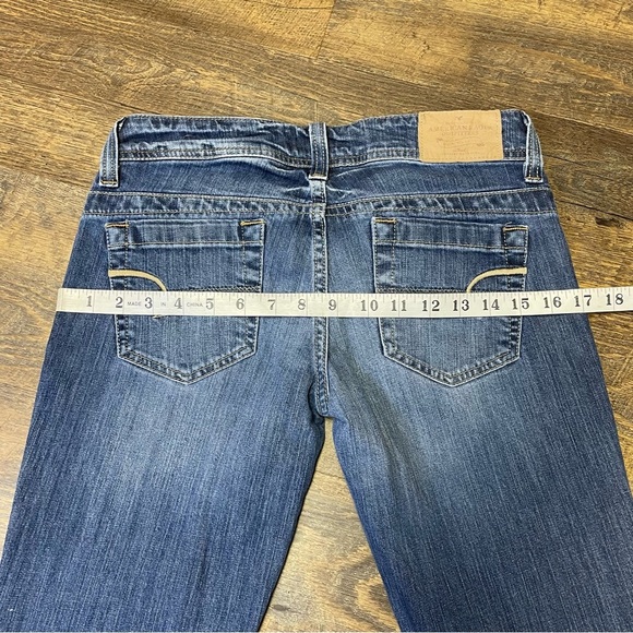 Vintage 90s Y2K American Eagle AE Artist Jeans Womens 4 Low Rise Blue Denim - Picture 5 of 12
